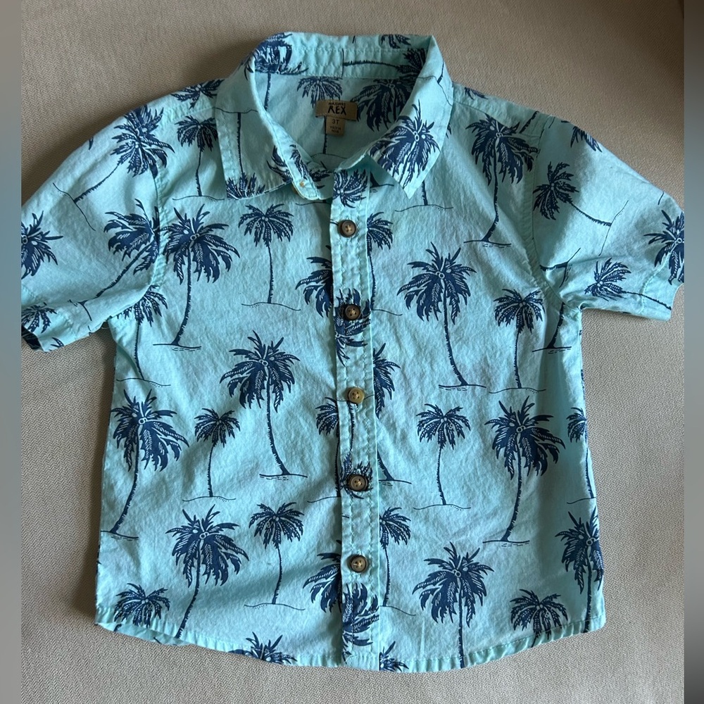 Maximus REX Boys Button Down‎ Shirt Size 3 T